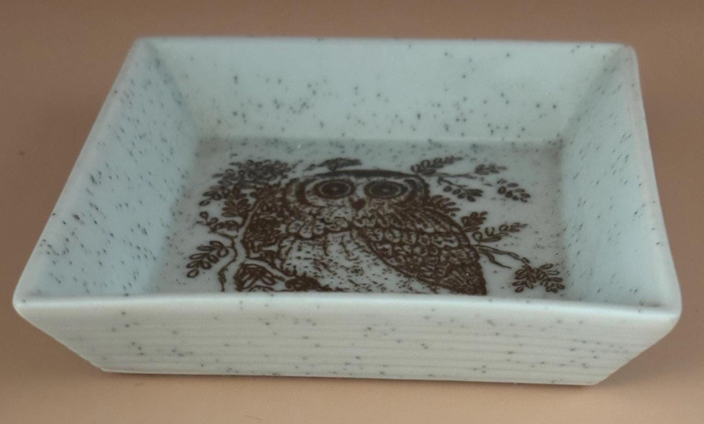 Vintage Otagiri Japan Owl Trinket Dish Lover Antiques and Vintage