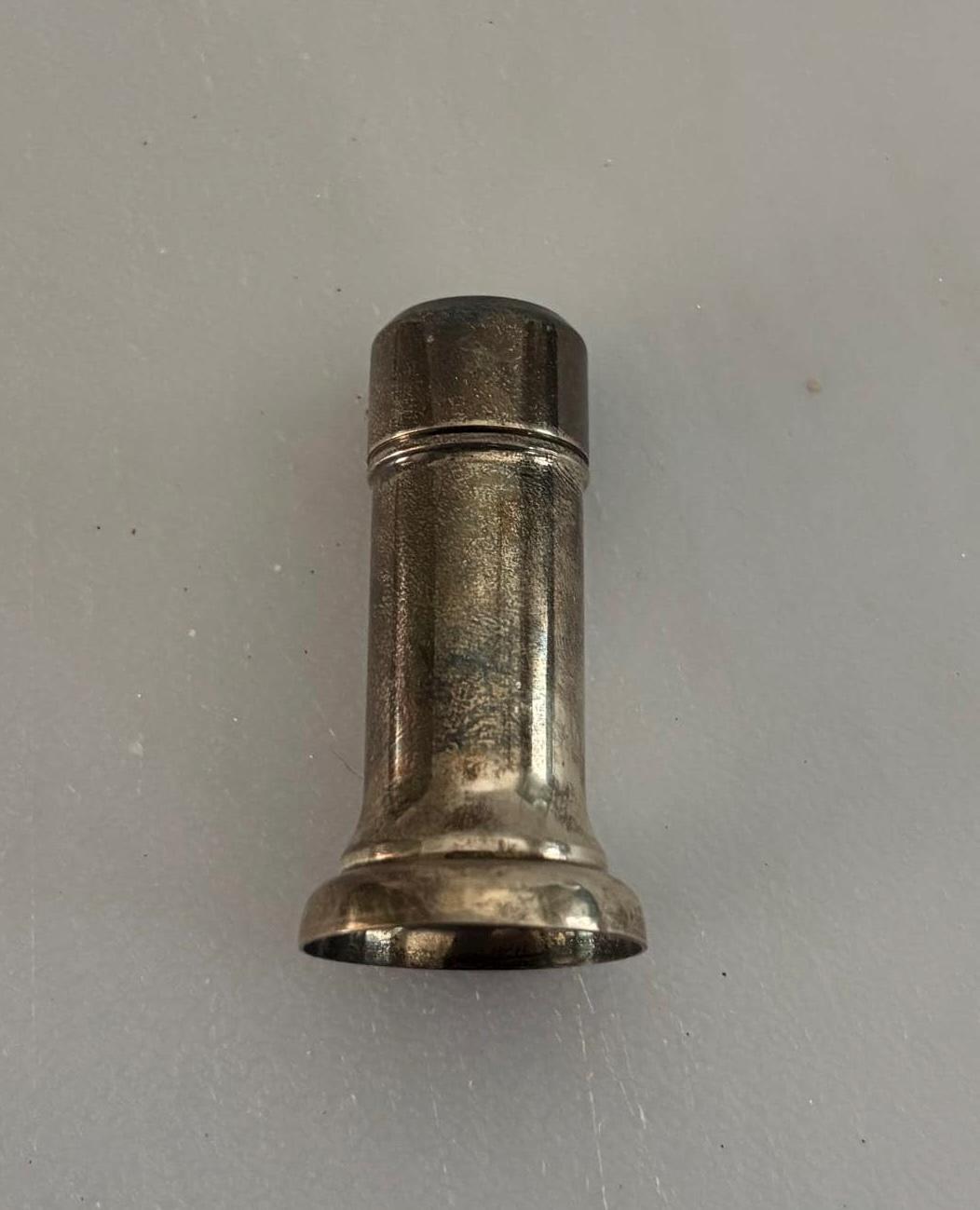 Antique Sterling Silver Salt Shaker Lover Antiques and Vintage