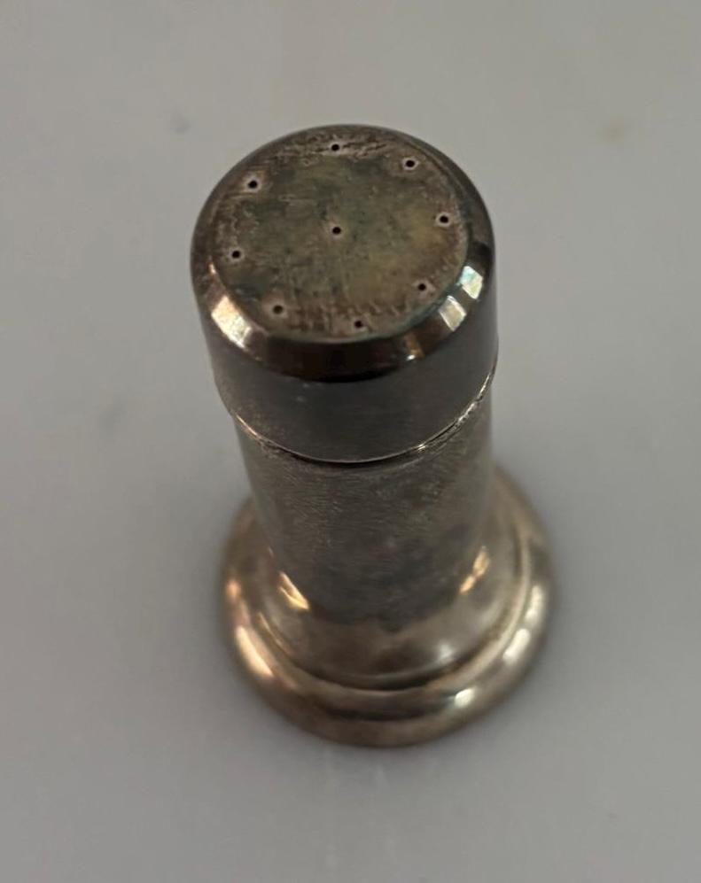 Antique Sterling Silver Salt Shaker Lover Antiques and Vintage