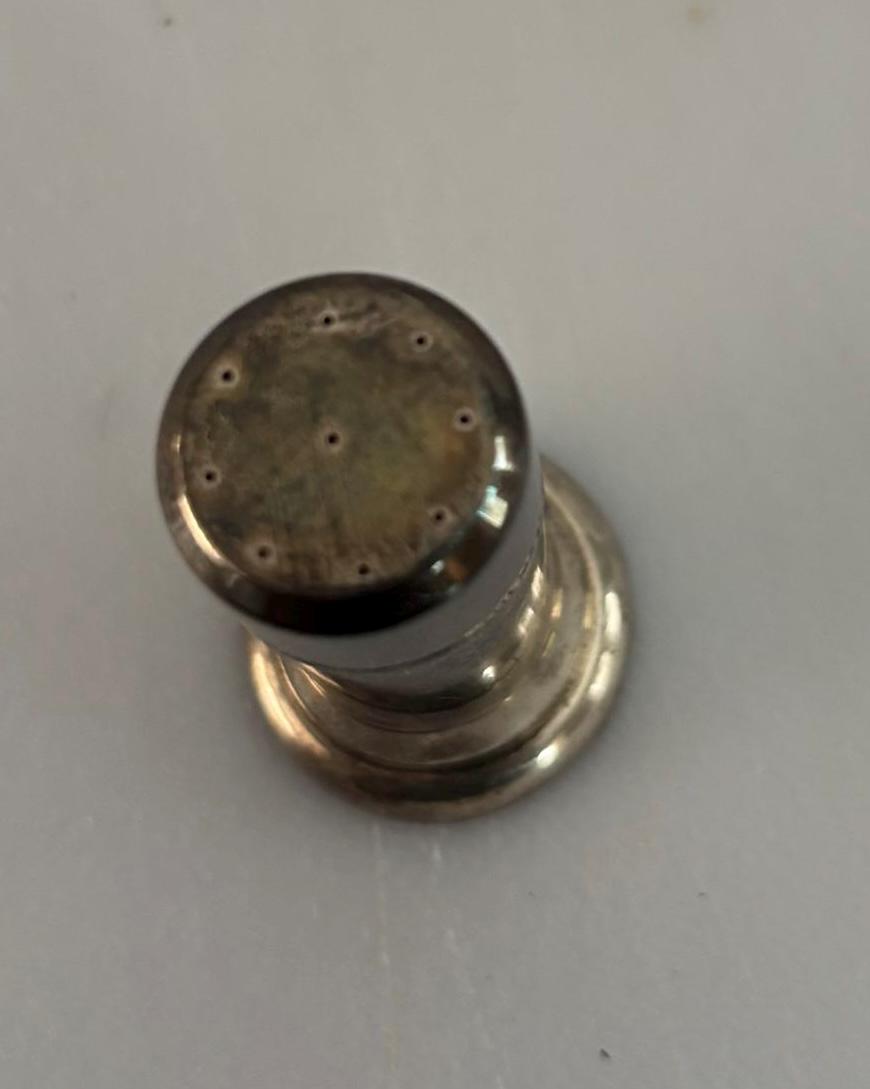 Antique Sterling Silver Salt Shaker Lover Antiques and Vintage