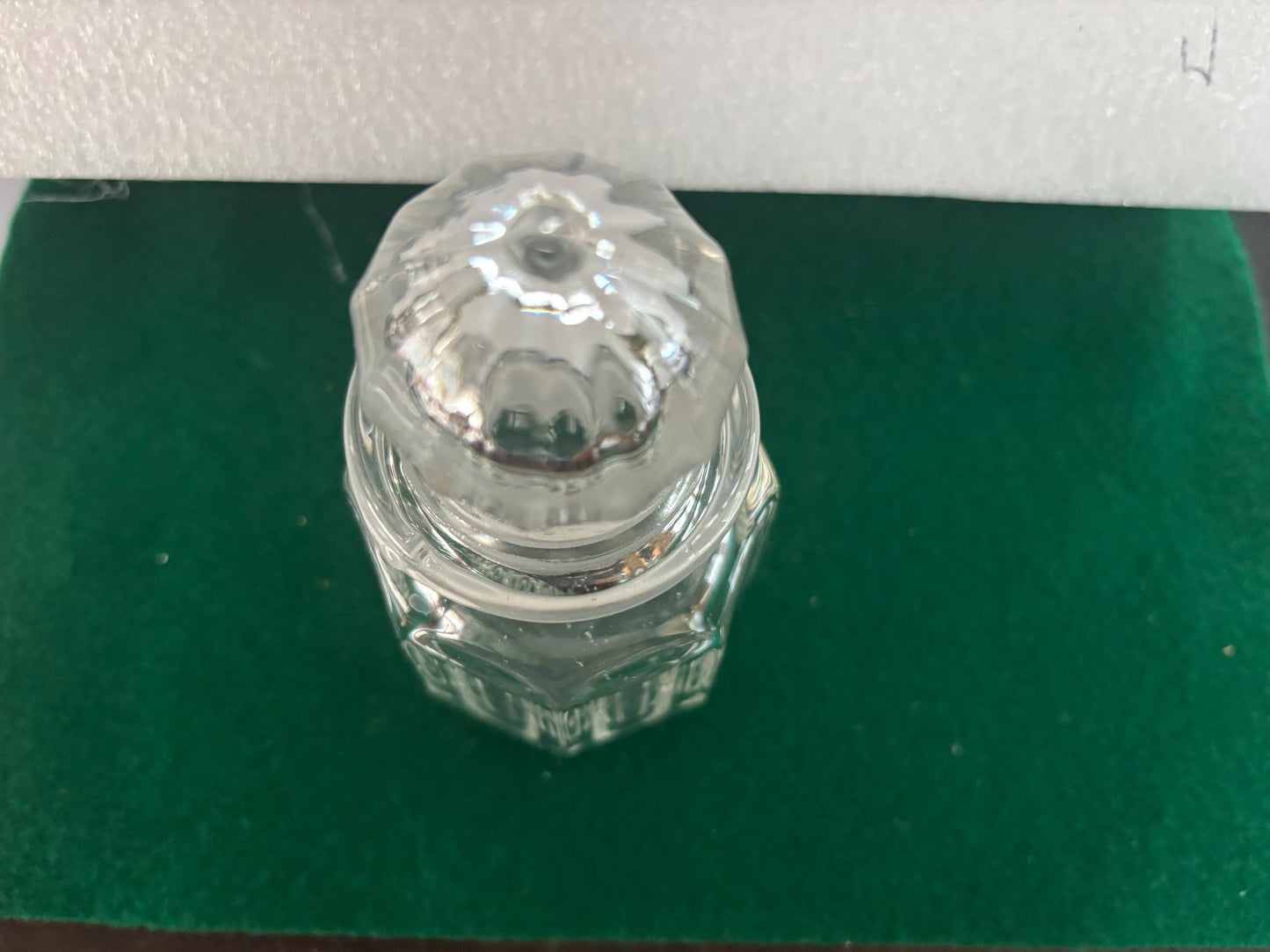 Vintage Glass Vase with Flower Design at Mouth Lover Antiques and Vintage