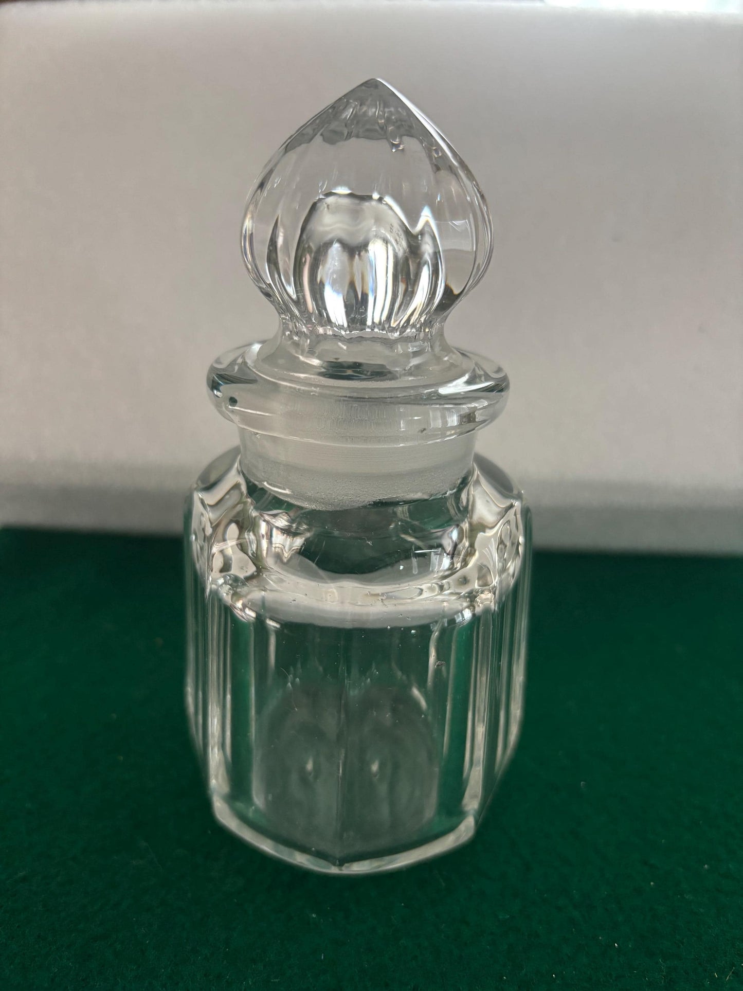 Antique Baccarat Apothecary Jar with Lid Cut Crystal Glass Footed Vase Lover Antiques and Vintage