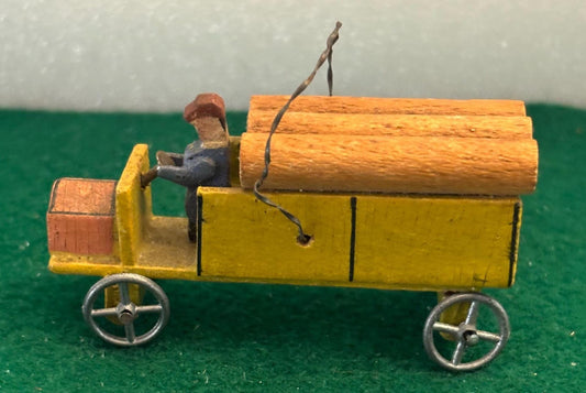Antique Erzgebirge Wood Barrel Truck Made in Germany Lover Antiques and Vintage