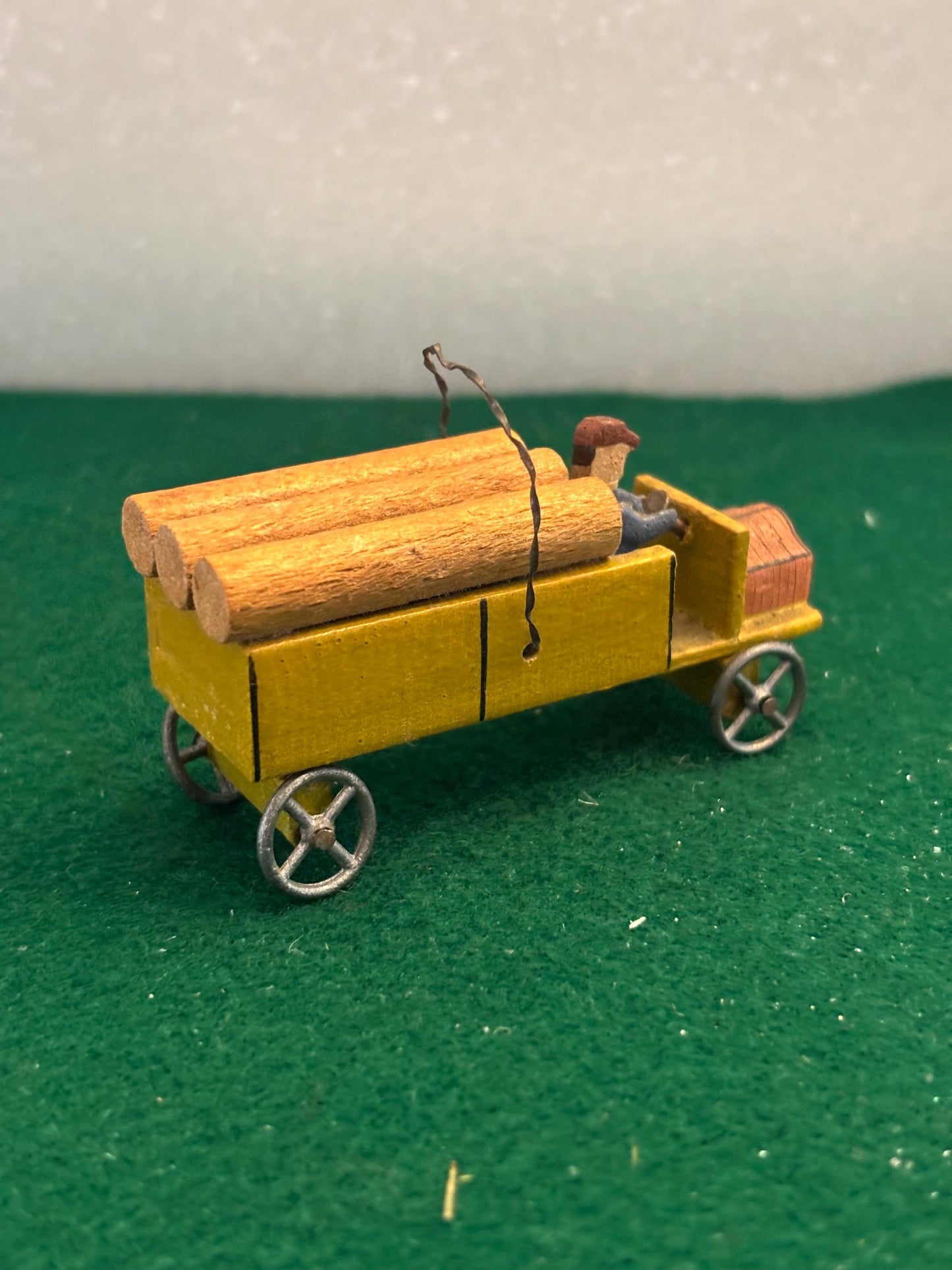 Antique Erzgebirge Wood Barrel Truck Made in Germany Lover Antiques and Vintage