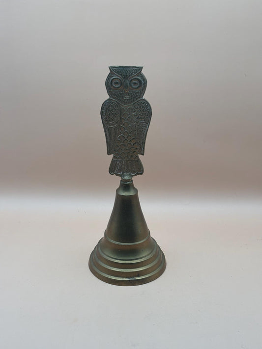 Antique Brass Owl Bell Lover Antiques and Vintage