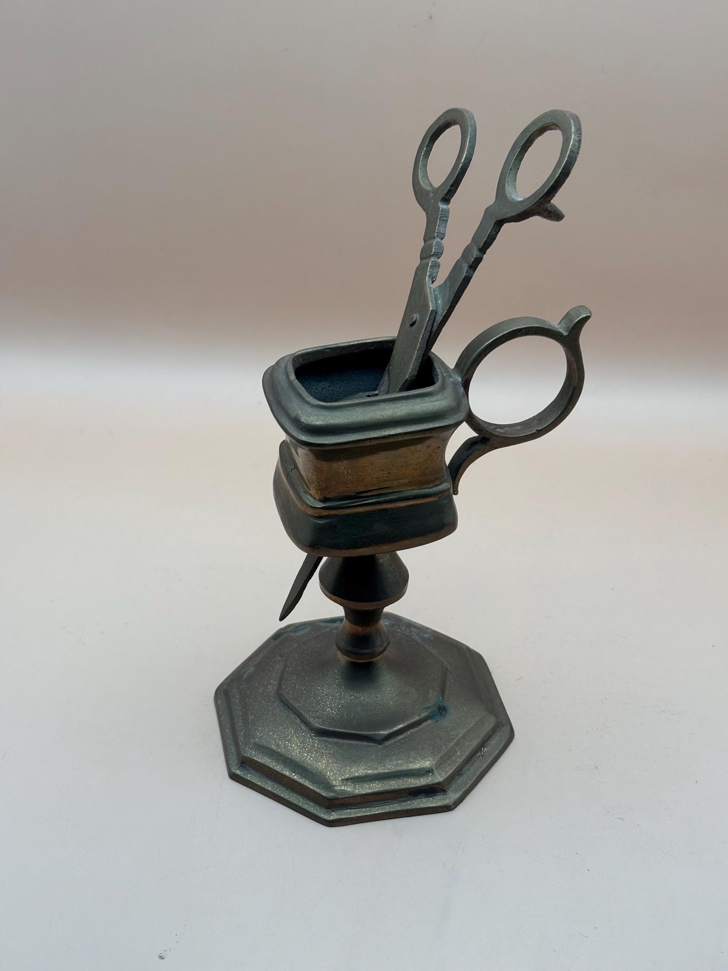 Antique Brass Candle Snuffer with Stand Victorian Era Gifts Lover Antiques and Vintage