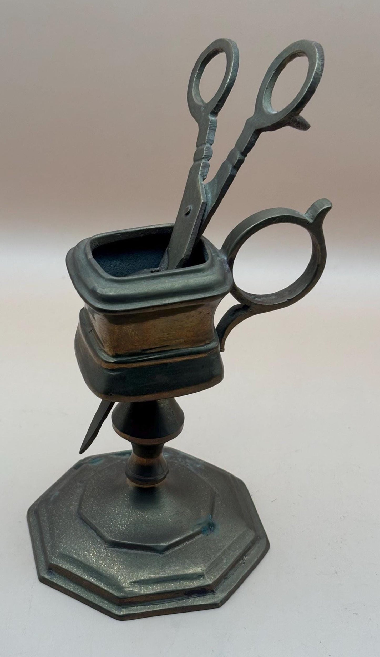 Antique Brass Candle Snuffer with Stand Victorian Era Gifts Lover Antiques and Vintage