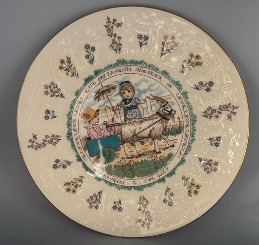 Vintage Royal Doulton Collectors Plate Capricornus Kate Greenway Almanac 1884 Lover Antiques and Vintage