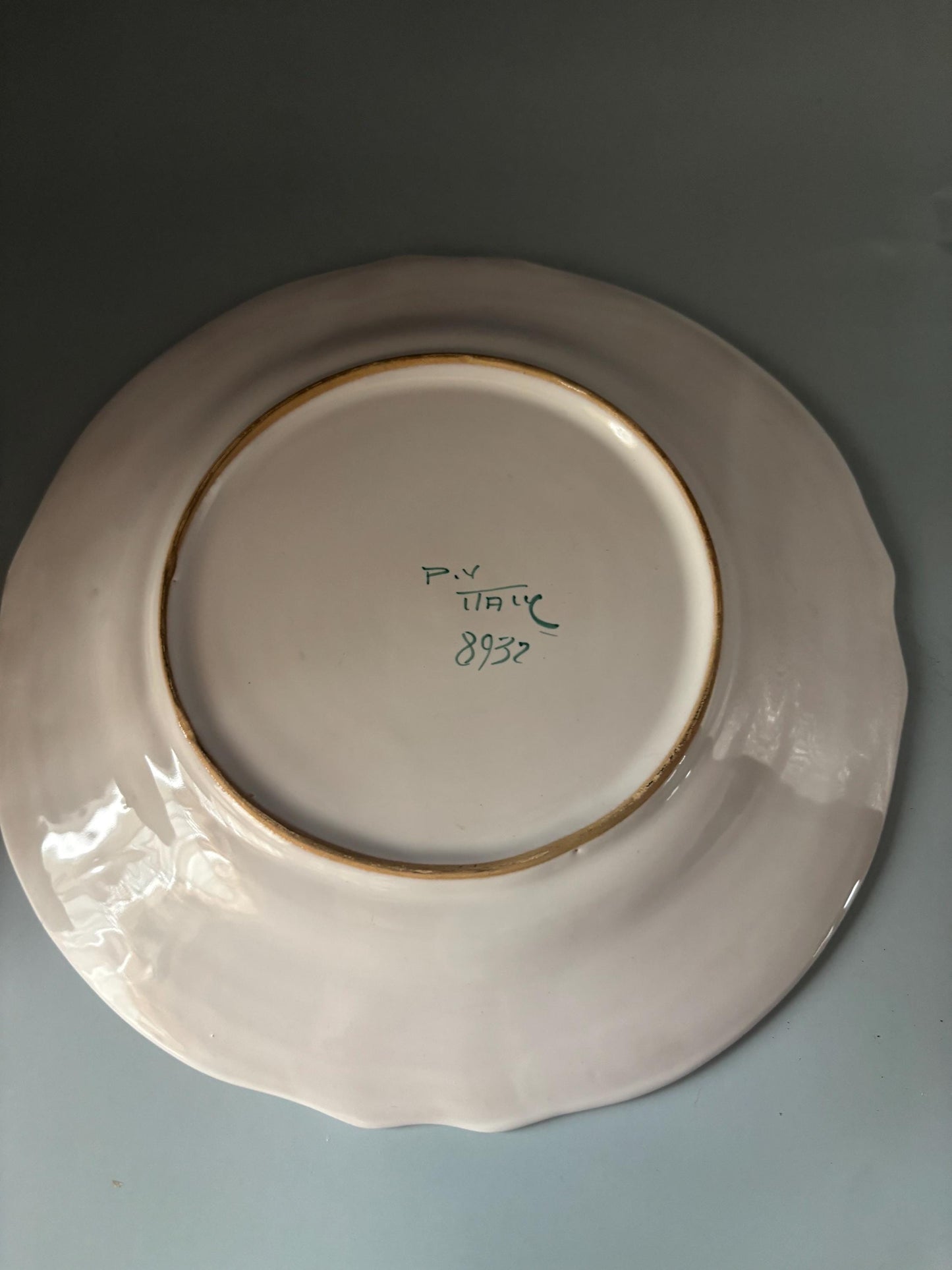 Vintage Italy Pleasant Valley Pottery Plate Hand Painted Majolica Pottery Lover Antiques and Vintage