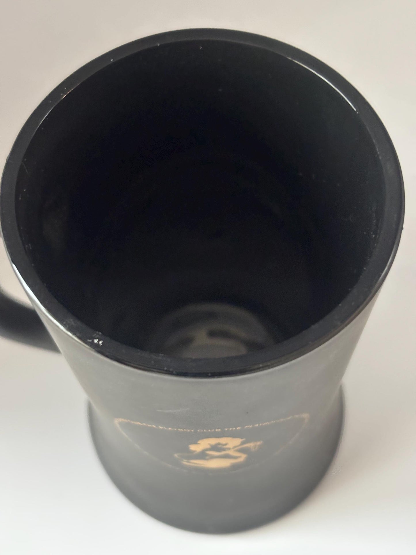 Vintage Playboy Stein Tall Clay Cup Beer Mug with Playboy Bunny Charcoal Matte Look Lover Antiques and Vintage