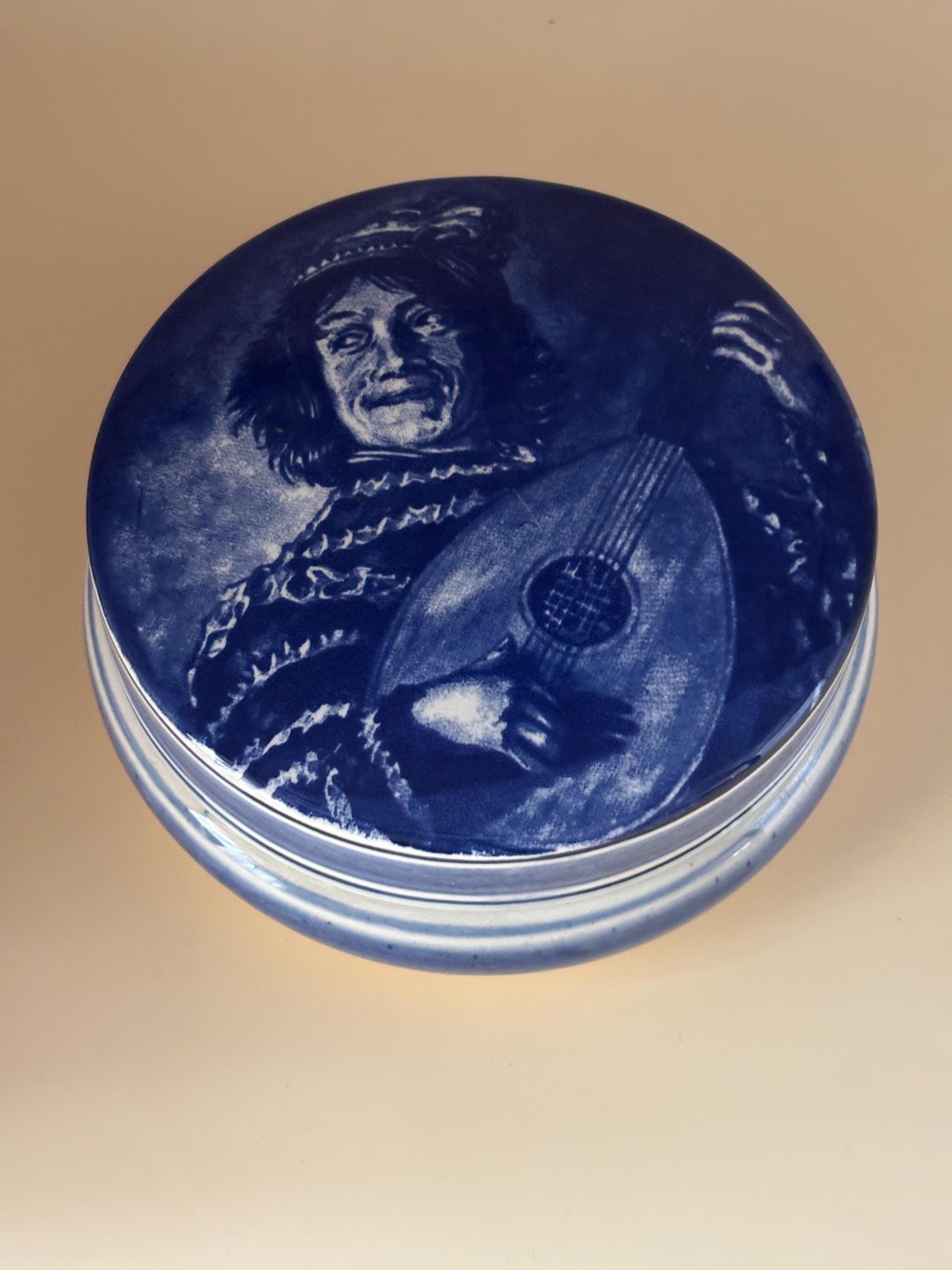 Vintage Delft Candy Dish Trinket Box with Lid Lover Antiques and Vintage