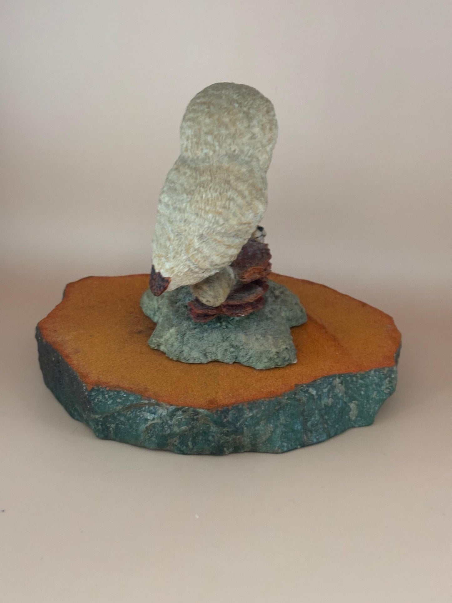 Border Fine Arts Owl Figurine Titled Owlet and Mouse FE8 by Ray Ayres Tawny Owlet Perched on a Branch Lover Antiques Vintage