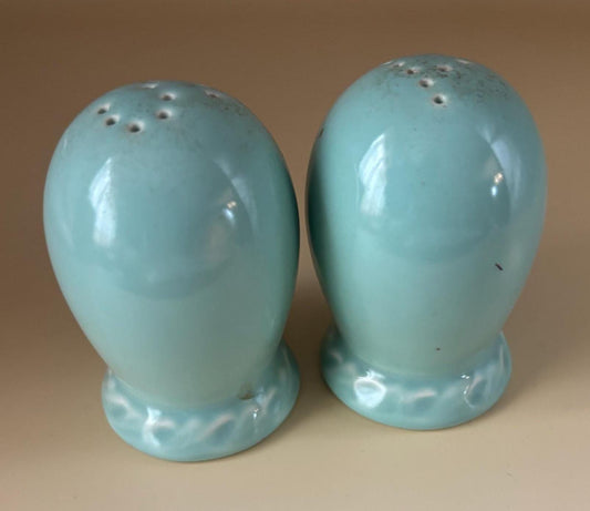 Vintage Hager Green Salt & Pepper Shakers Lover Antiques and Vintage