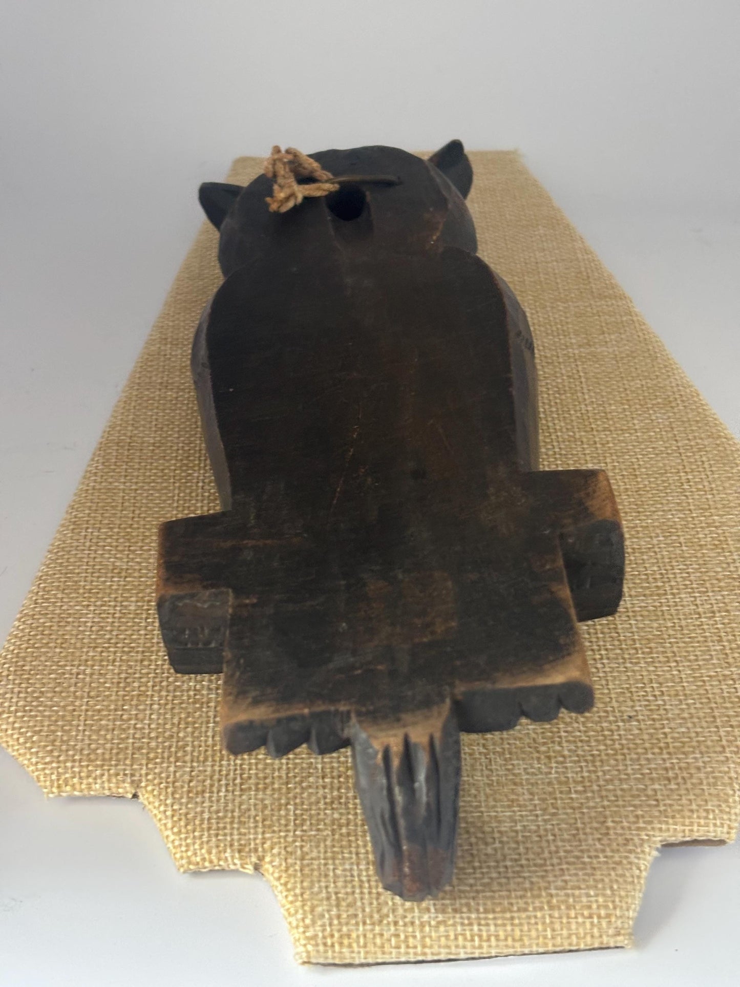 Vintage Black Forest Carved Owl Wall Hook Made in Germany Lover Antiques and Vintage