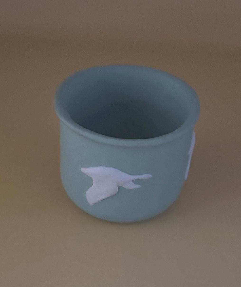 Vintage Green Pottery Planter or Votive Holder Lover Antiques and Vintage