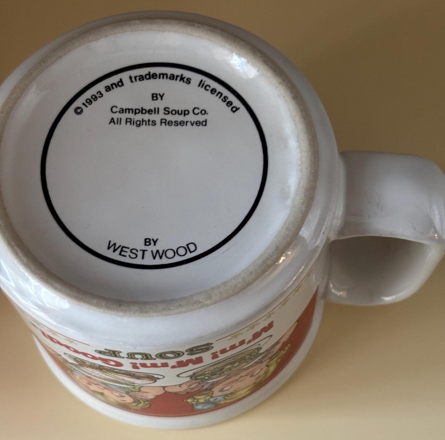 Vintage Campbell Soup Large Mug Lover Antiques and Vintage