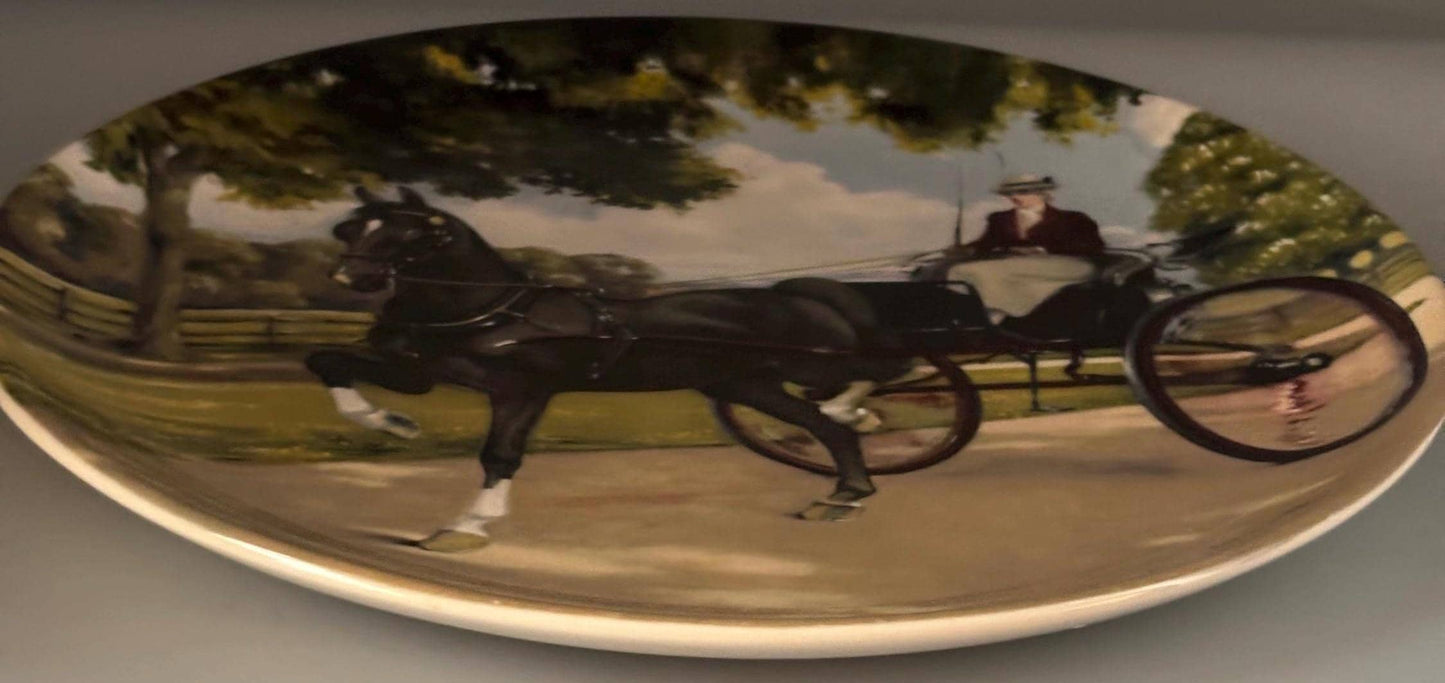 Vintage Spode Horse with Wagon Horse Plate #2143D Lover Antiques and Vintage