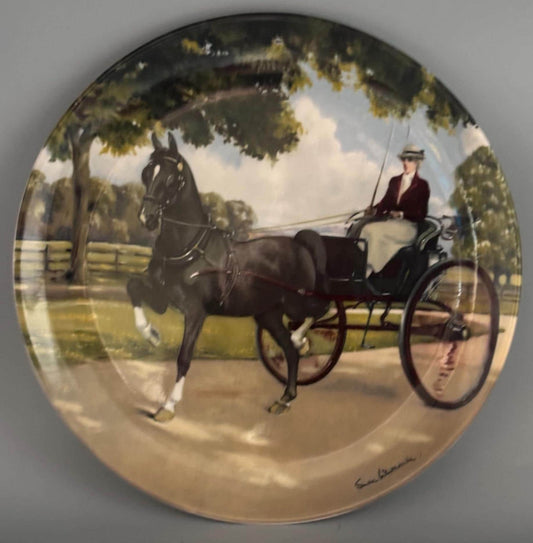 Vintage Spode Horse with Wagon Horse Plate #2143D Lover Antiques and Vintage