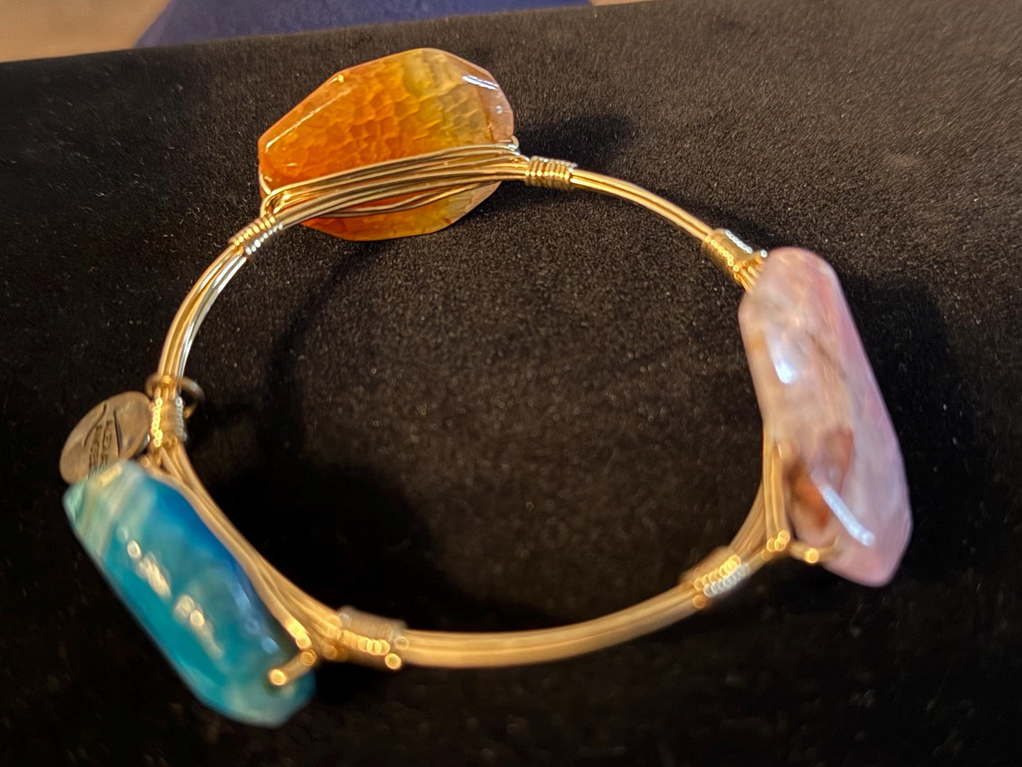 Vintage Alexas Angels Three Big Stone Bracelet Lover Antiques and Vintage