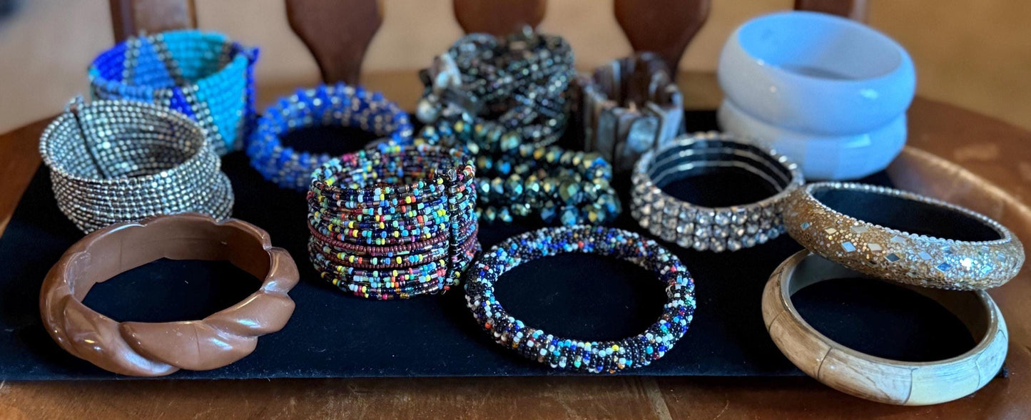 Collection of 16 Vintage Bracelets Bulk Jewelry Lover Antiques and Vintage