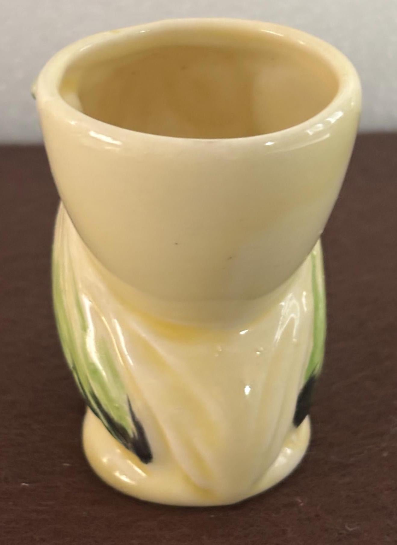 Vintage Owl Egg Cup Stand by Keele Street Pottery of England KSP Lover Antiques and Vintage