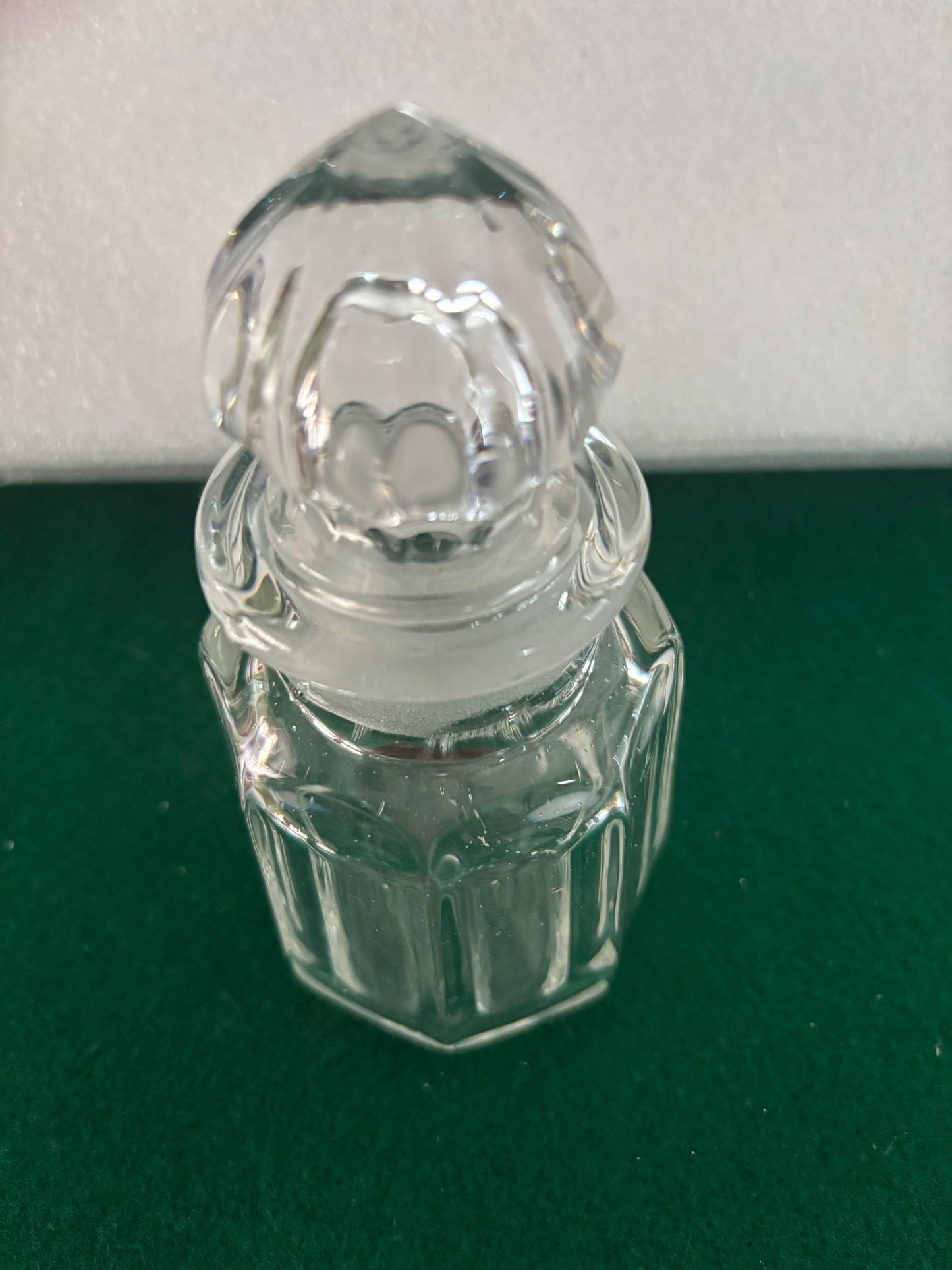 Vintage Glass Vase with Flower Design at Mouth Lover Antiques and Vintage