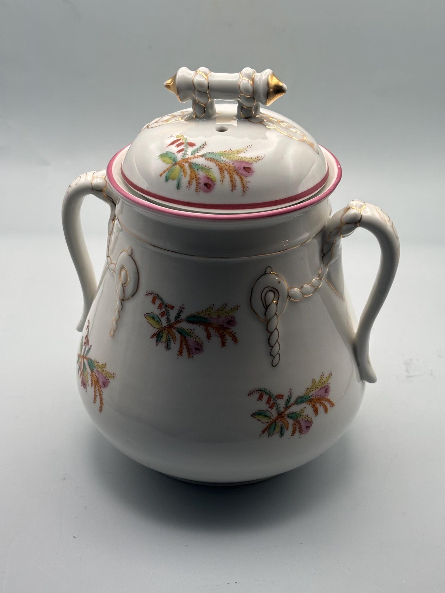 Antique Limoges Haviland Sugar Dish Bowl with Lid Rose Pattern Lover Antiques and Vintage