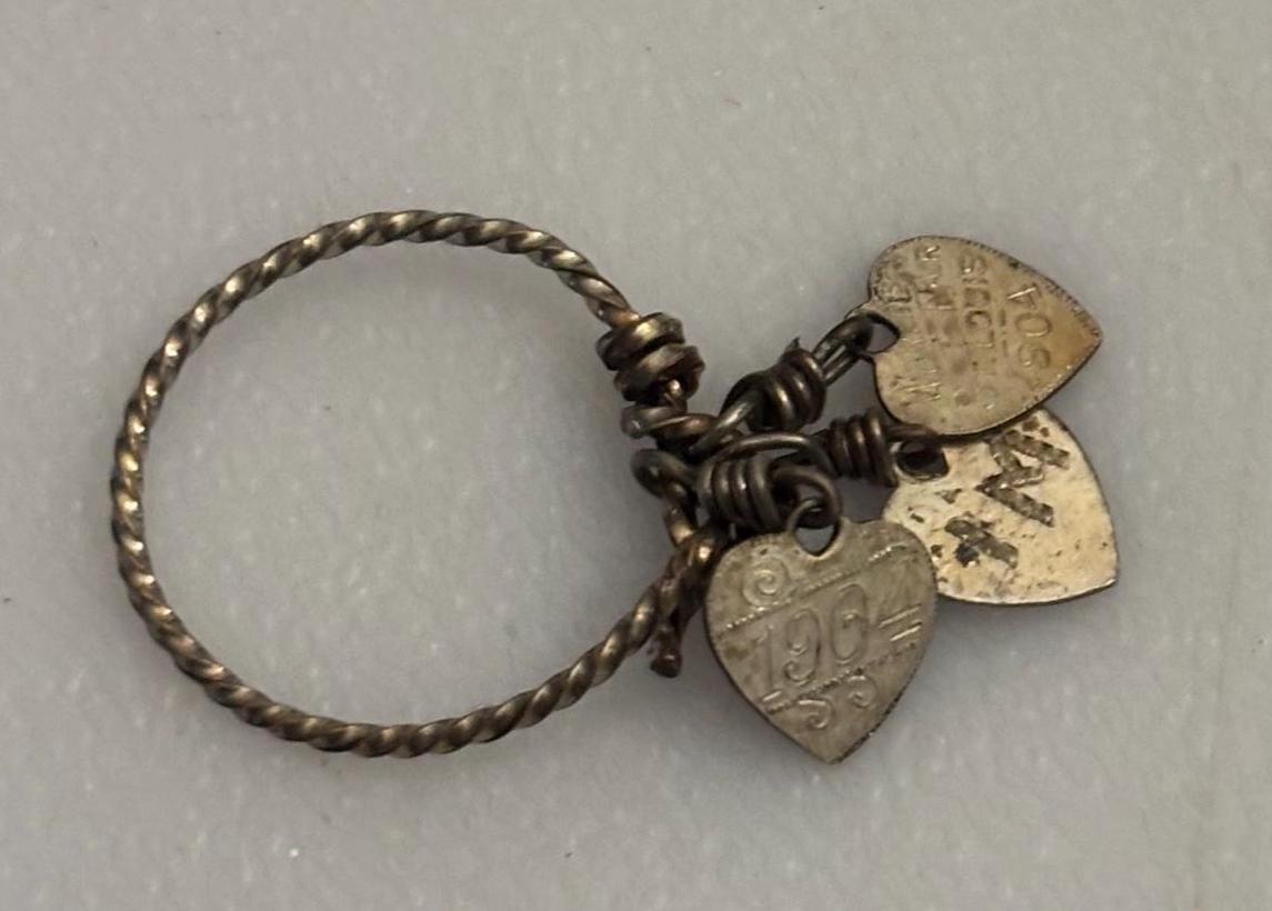 Antique Charm Ring from St. Louis Worlds Fair Lover Antiques and Vintage