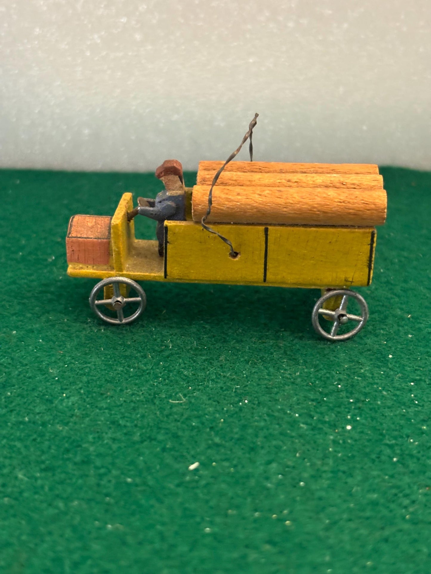 Antique Erzgebirge Wood Barrel Truck Made in Germany Lover Antiques and Vintage
