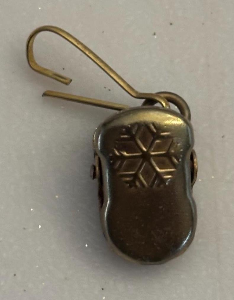 Antique Brass Mitten Clip Circa 1900's Lover Antiques and Vintage