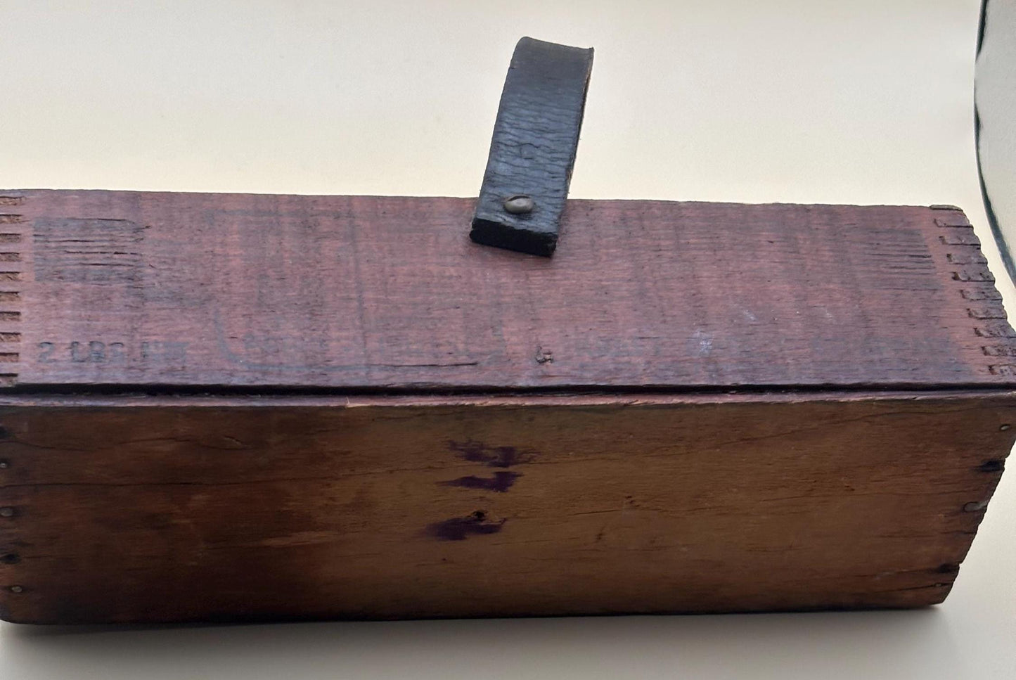 Vintage Wooden Box American Cheese Box Dove Tailed Wood Box Lover Antiques and Vintage