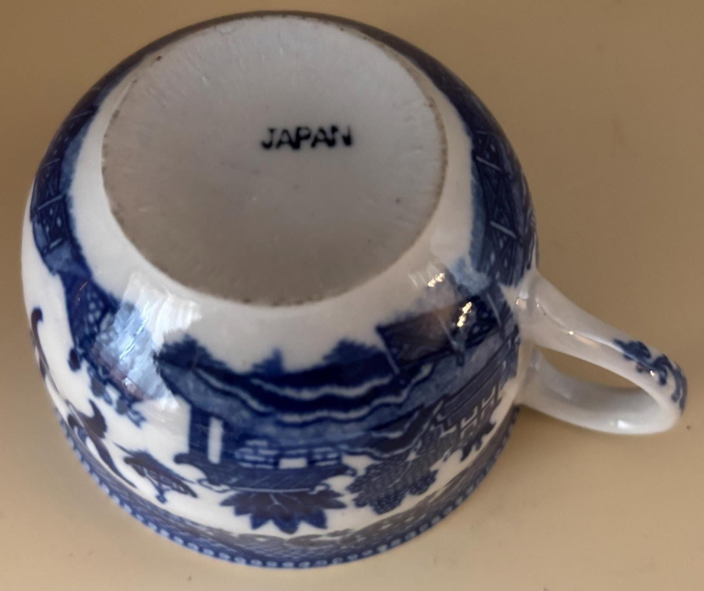 Antique Blue Willow Cup Made in Japan Lover Antiques and Vintage