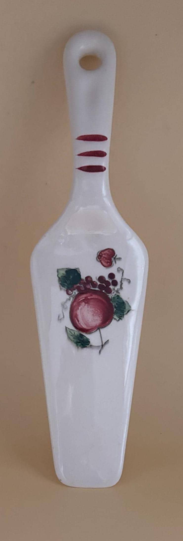 Vintage Ceramic Cake Server Lover Antiques Vintage