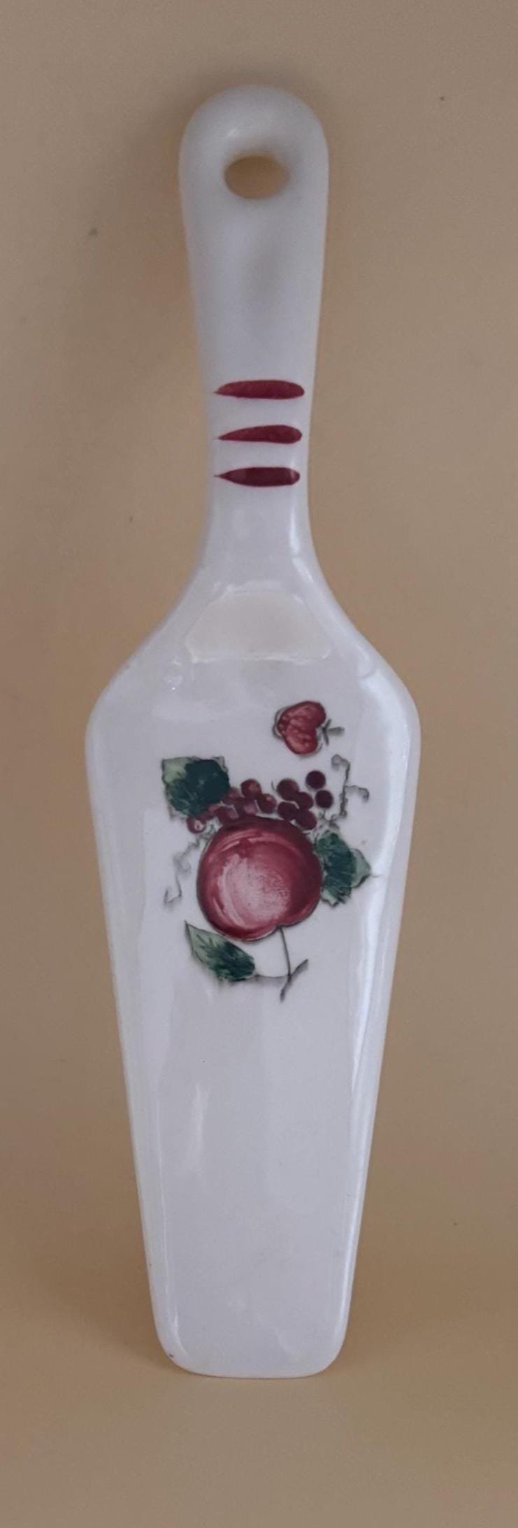 Vintage Ceramic Cake Server Lover Antiques Vintage