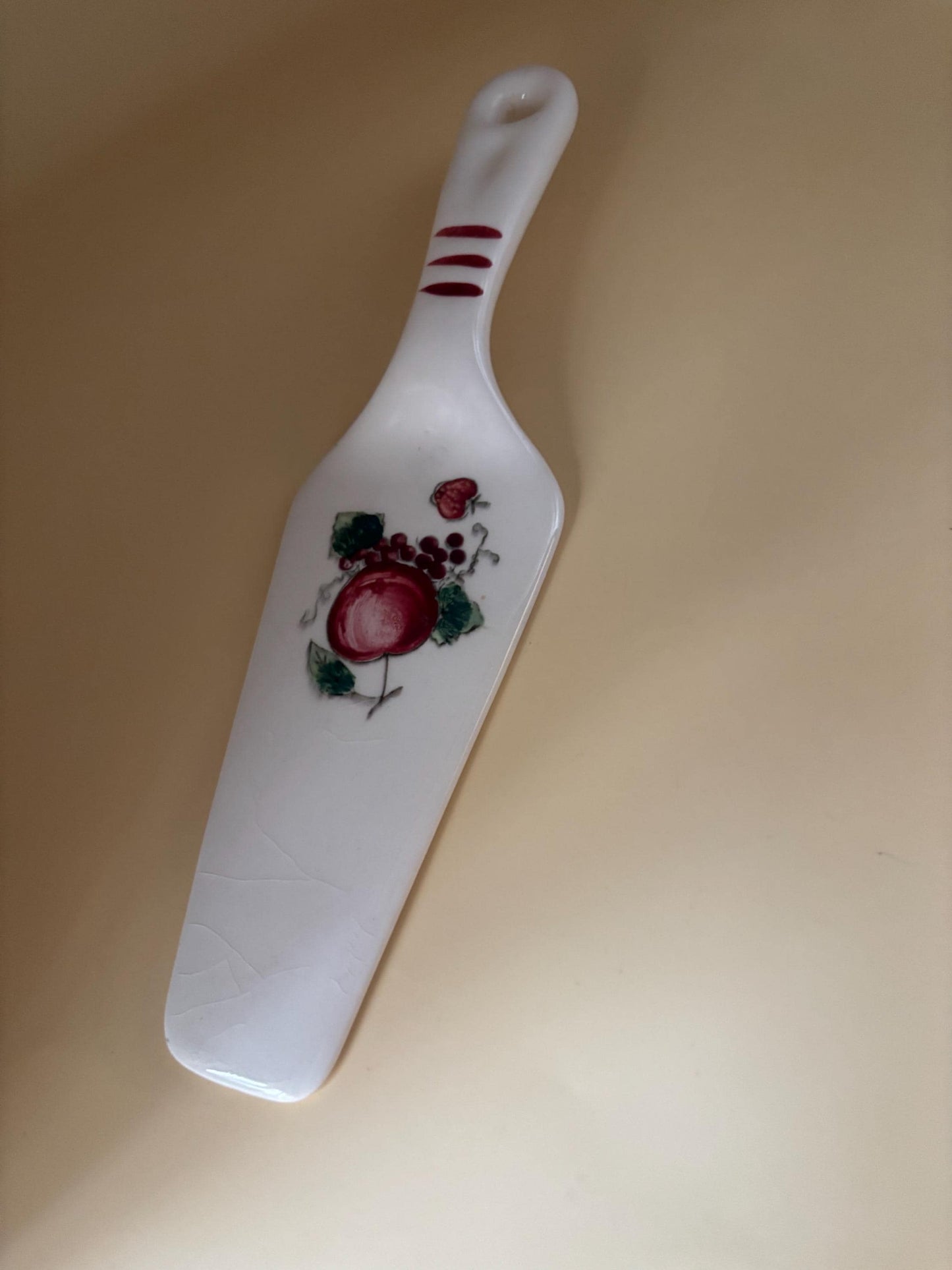 Vintage Ceramic Cake Server Lover Antiques Vintage