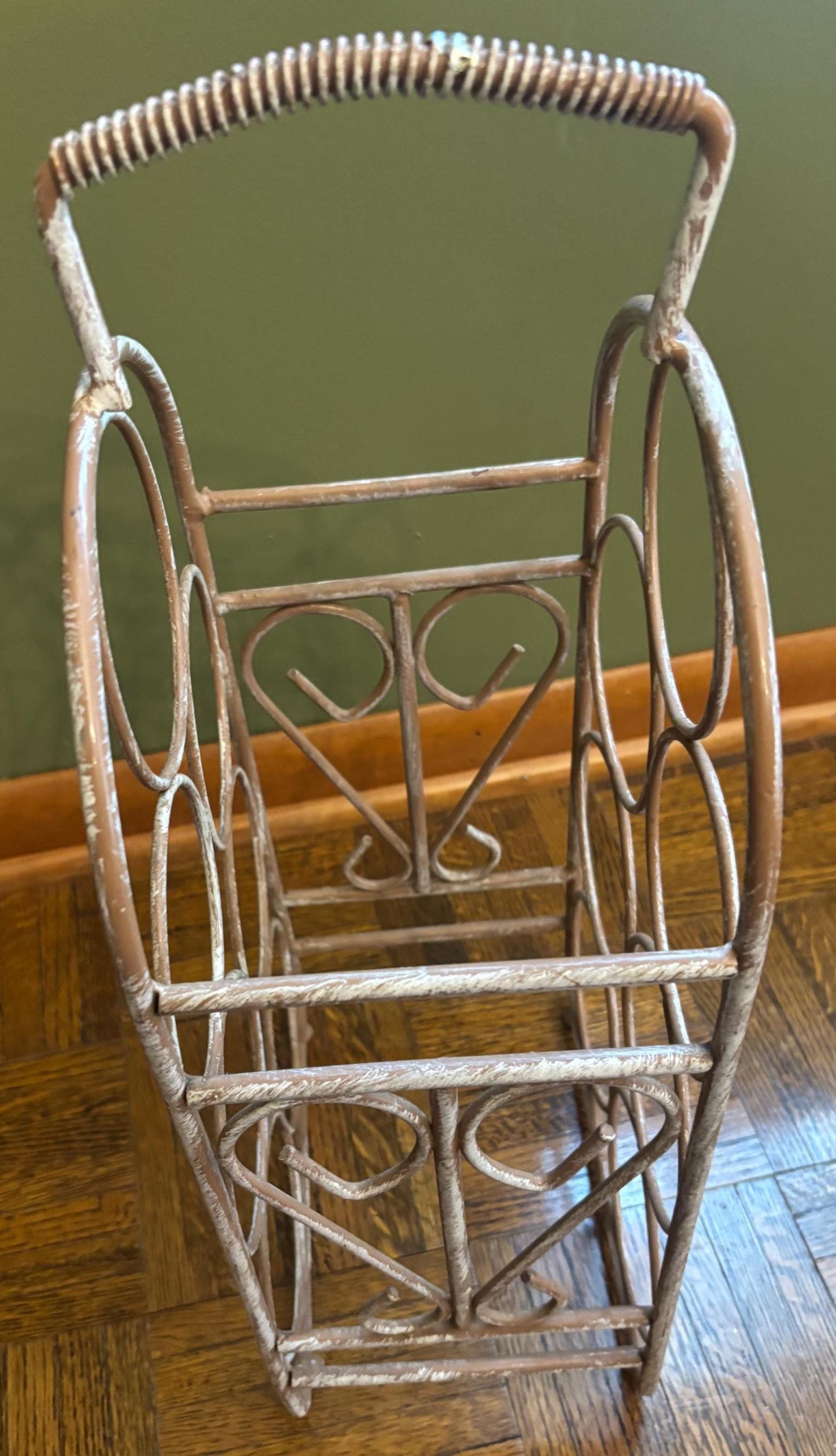 Vintage Metal Wine Holder Holds 7 Bottles of Wine Lover Antiques and Vintage