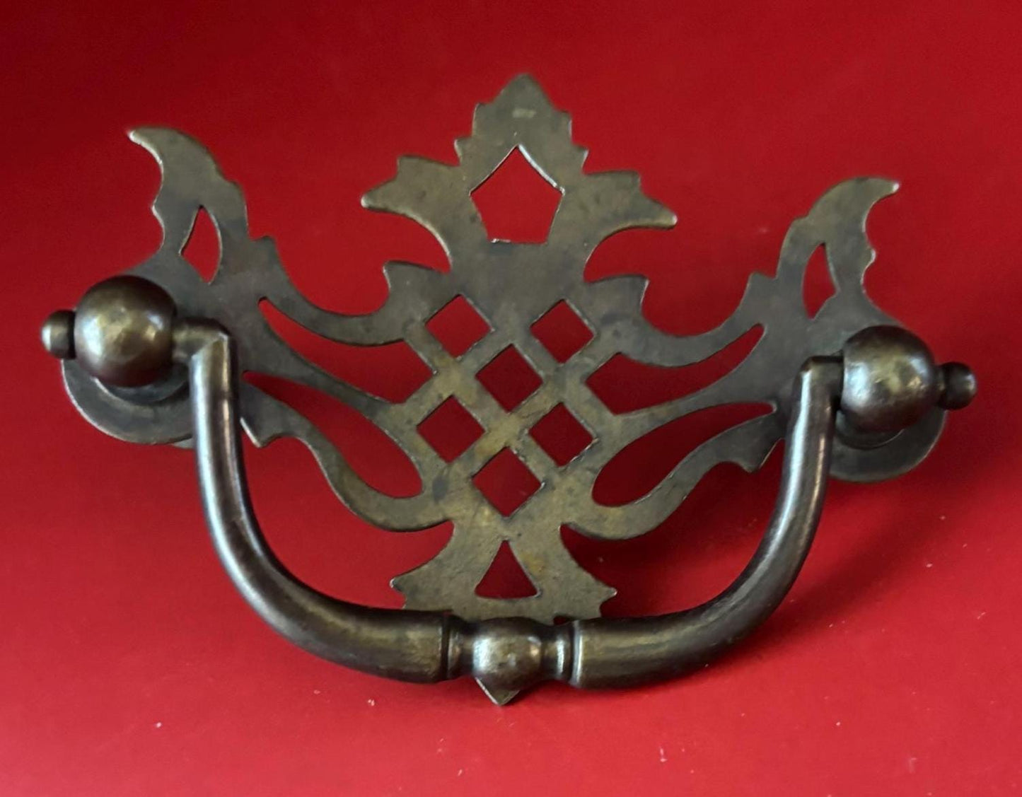 Antique Victorian Brass Eastlake Drawer Pull Angel Wing Desk Dresser Handles Drawer Pulls Hardware Lover Antiques and Vintage
