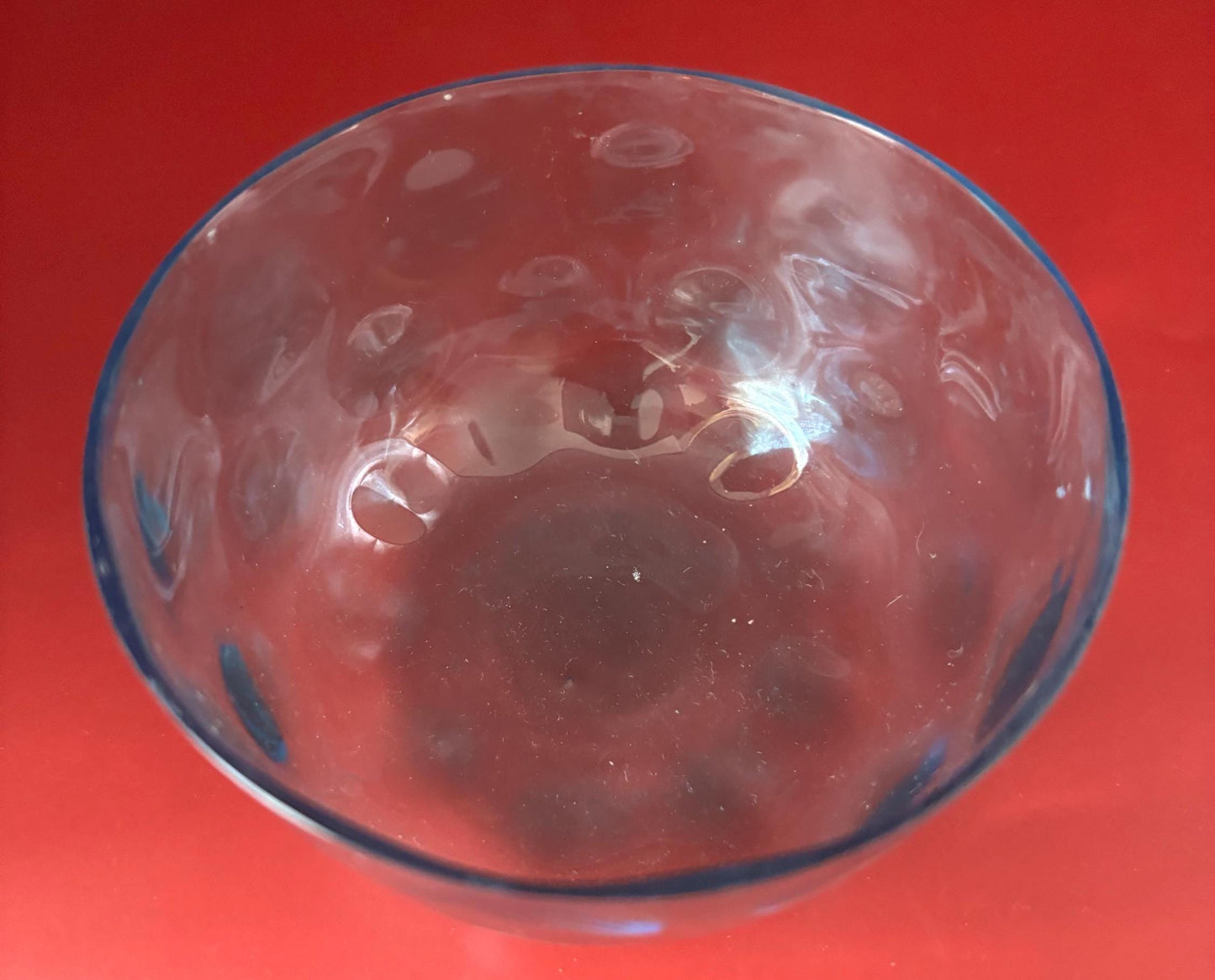 Vintage Kosta Boda Blue Glass Bowl Lover Antiques and Vintage