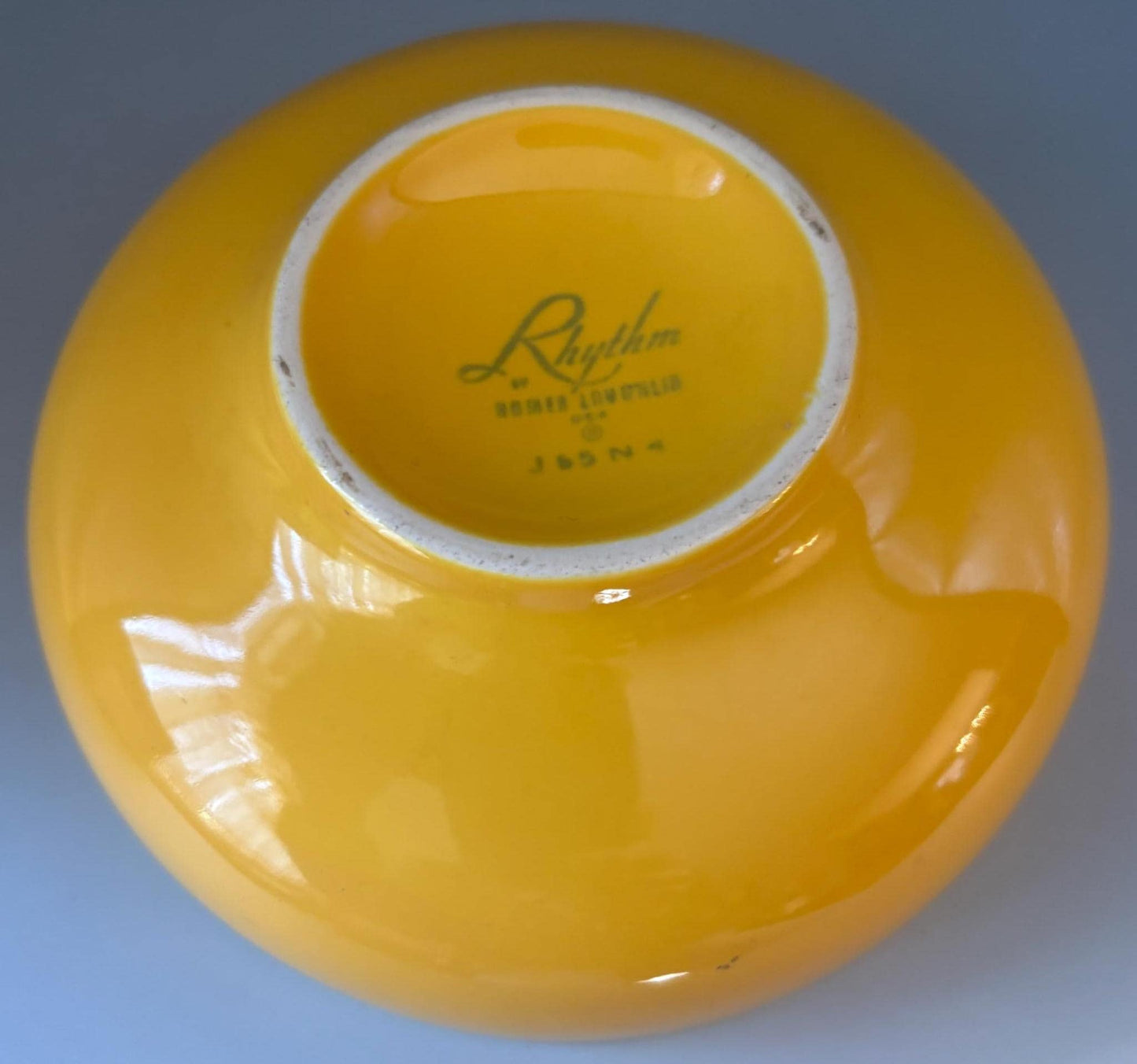 Vintage Homer Laughlin Rhythm Bowl in Sunflower Lover Antiques and Vintage