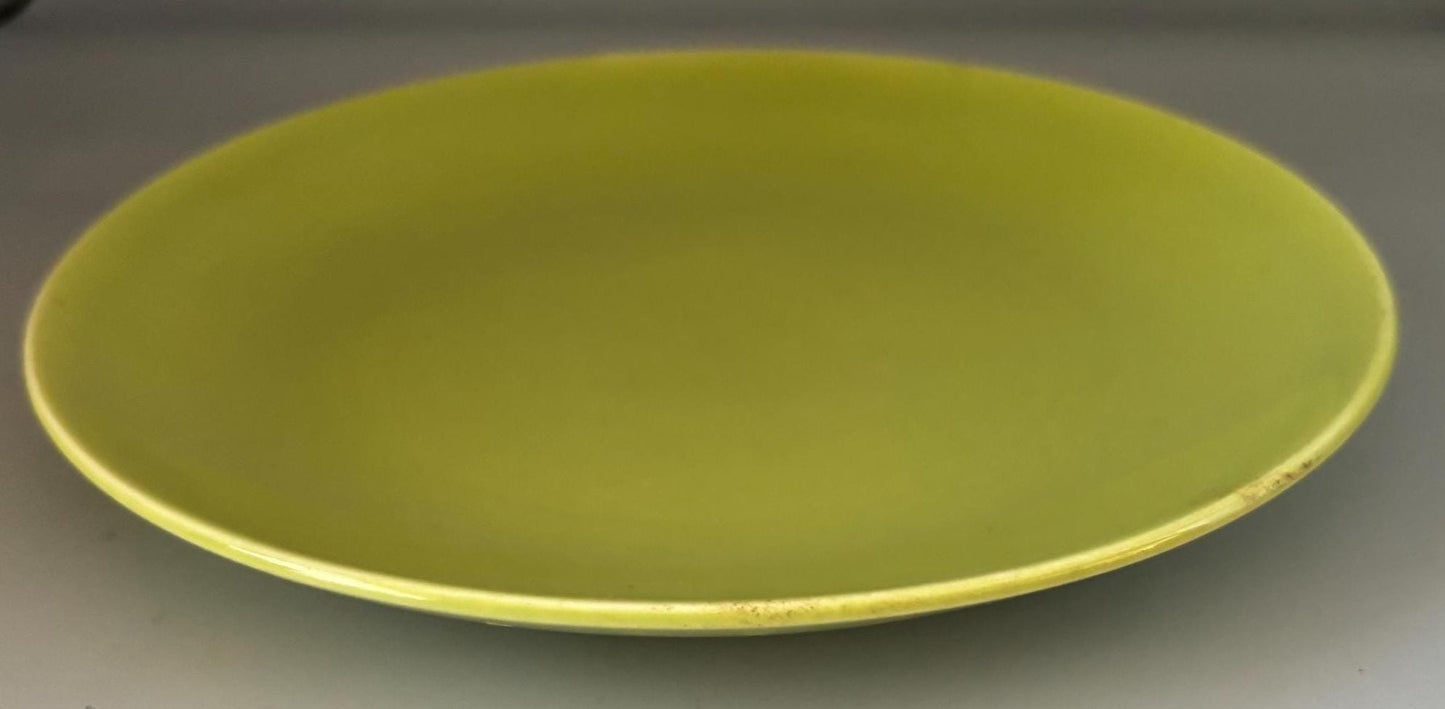 Vintage Homer Laughlin Rhythm Green Luncheon Plate Lover Antiques and Vintage