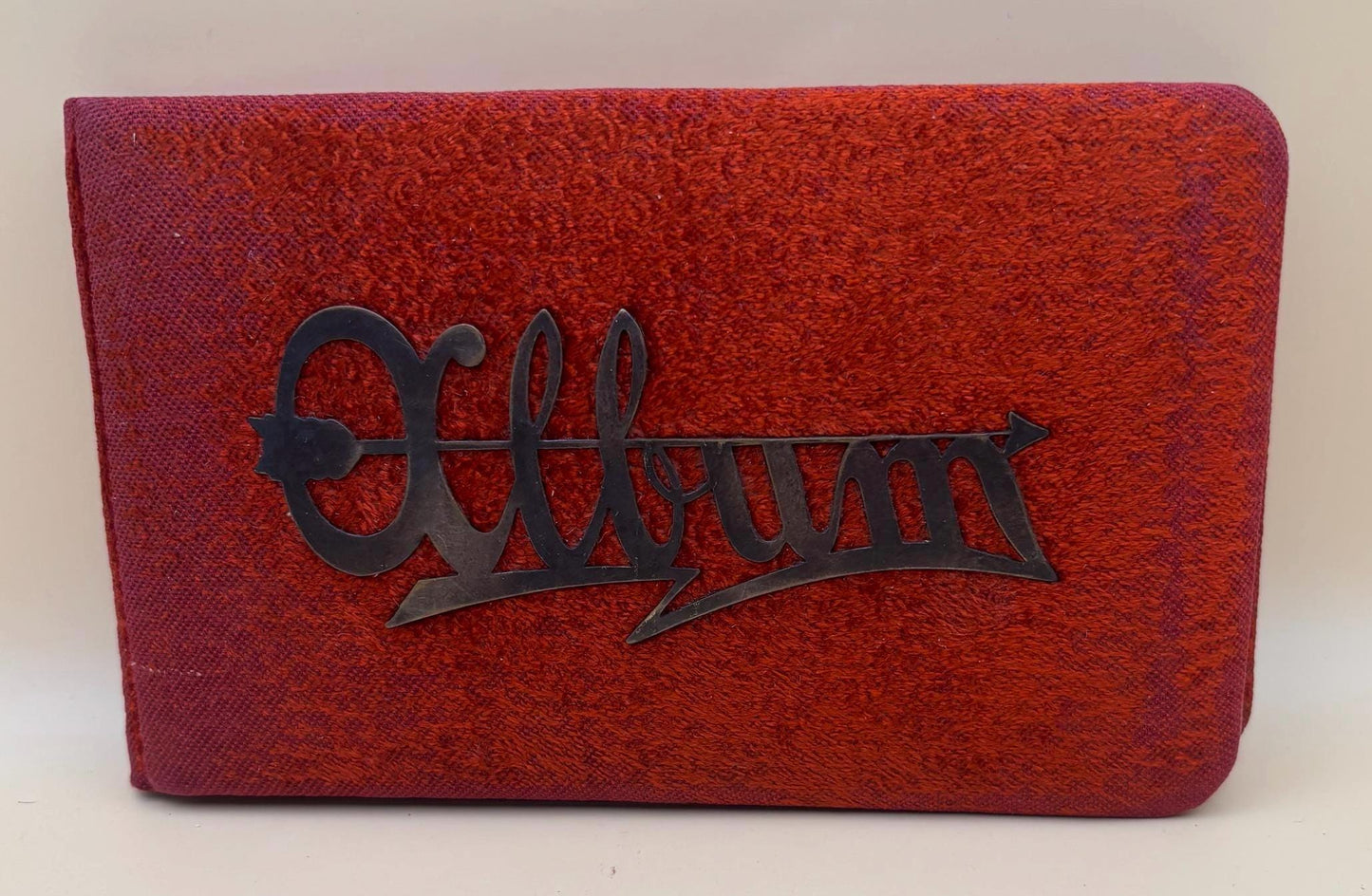 Antique Red Velvet Autograph Book Album Circa 1800's Lover Antiques Vintage