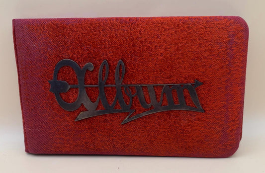 Antique Red Velvet Autograph Book Album Circa 1800's Lover Antiques Vintage