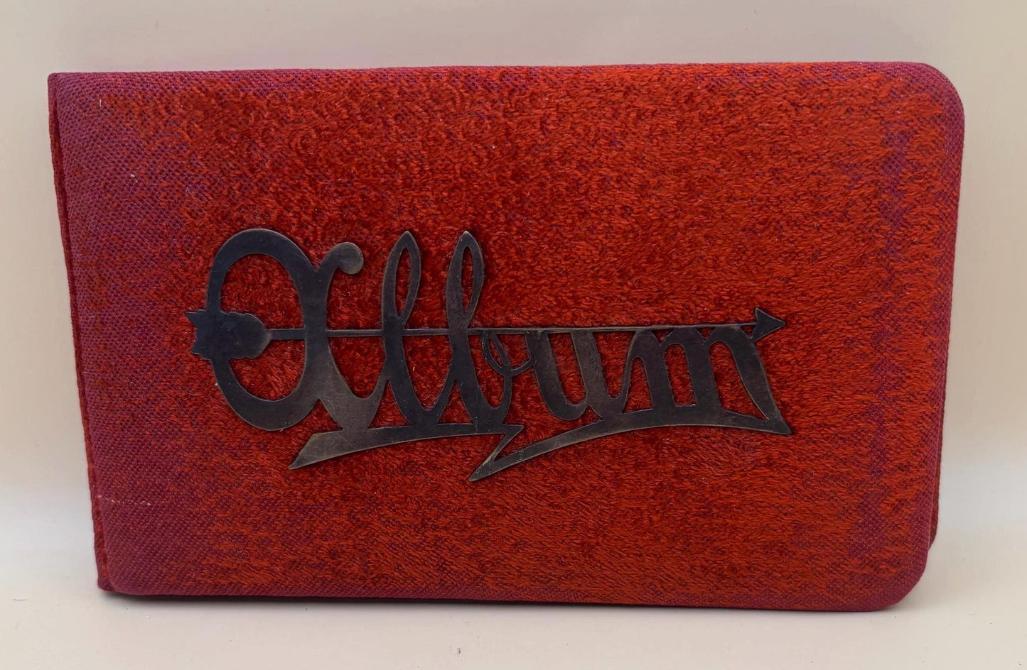 Antique Red Velvet Autograph Book Album Circa 1800's Lover Antiques Vintage
