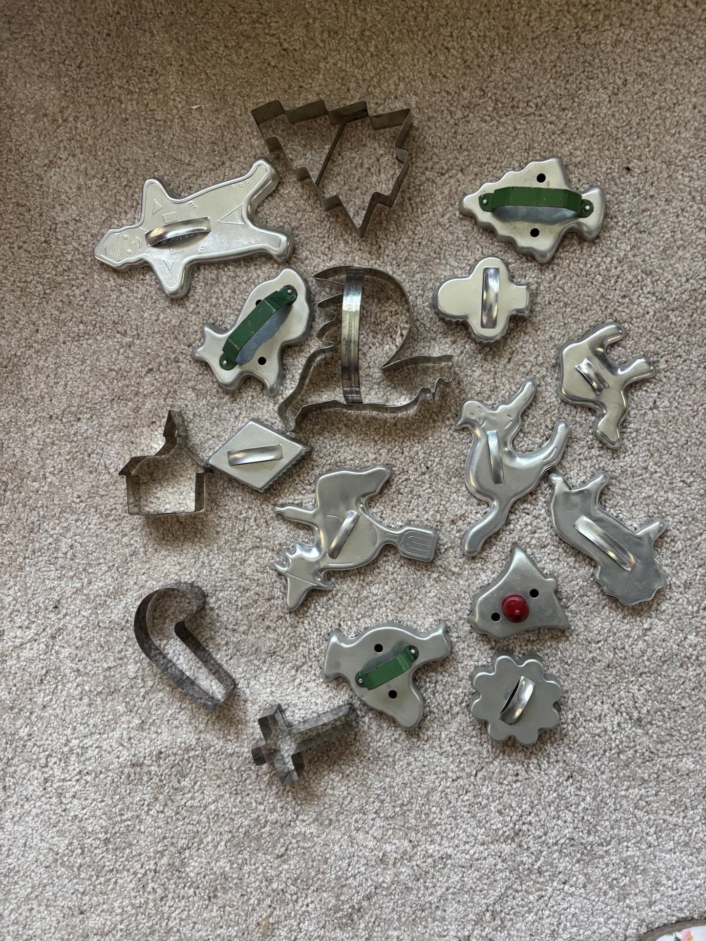 Vintage Collection of Tin Cookie Cutters Variety Lot Lover Antiques and Vintage