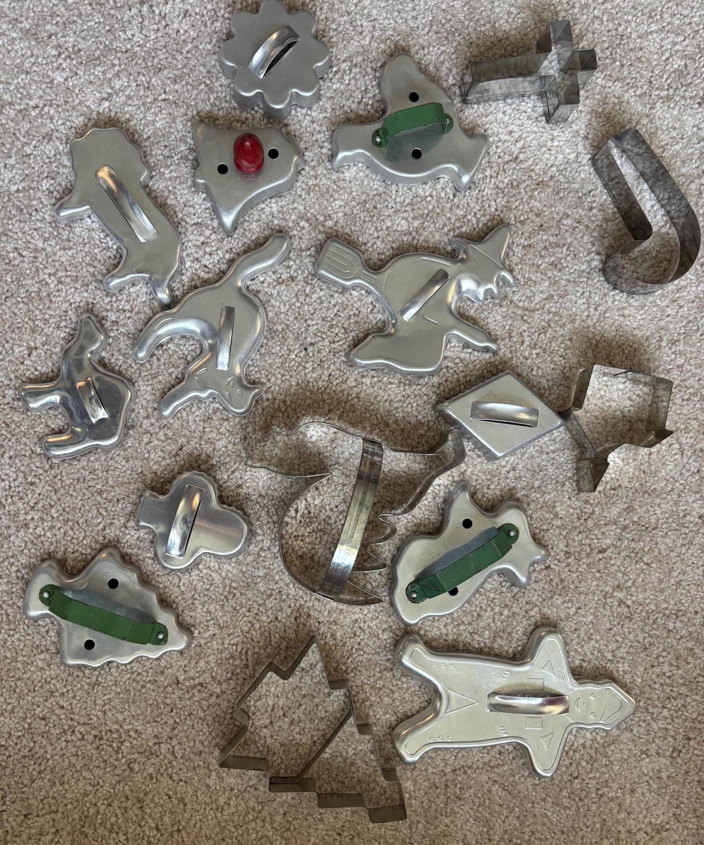 Vintage Collection of Tin Cookie Cutters Variety Lot Lover Antiques and Vintage