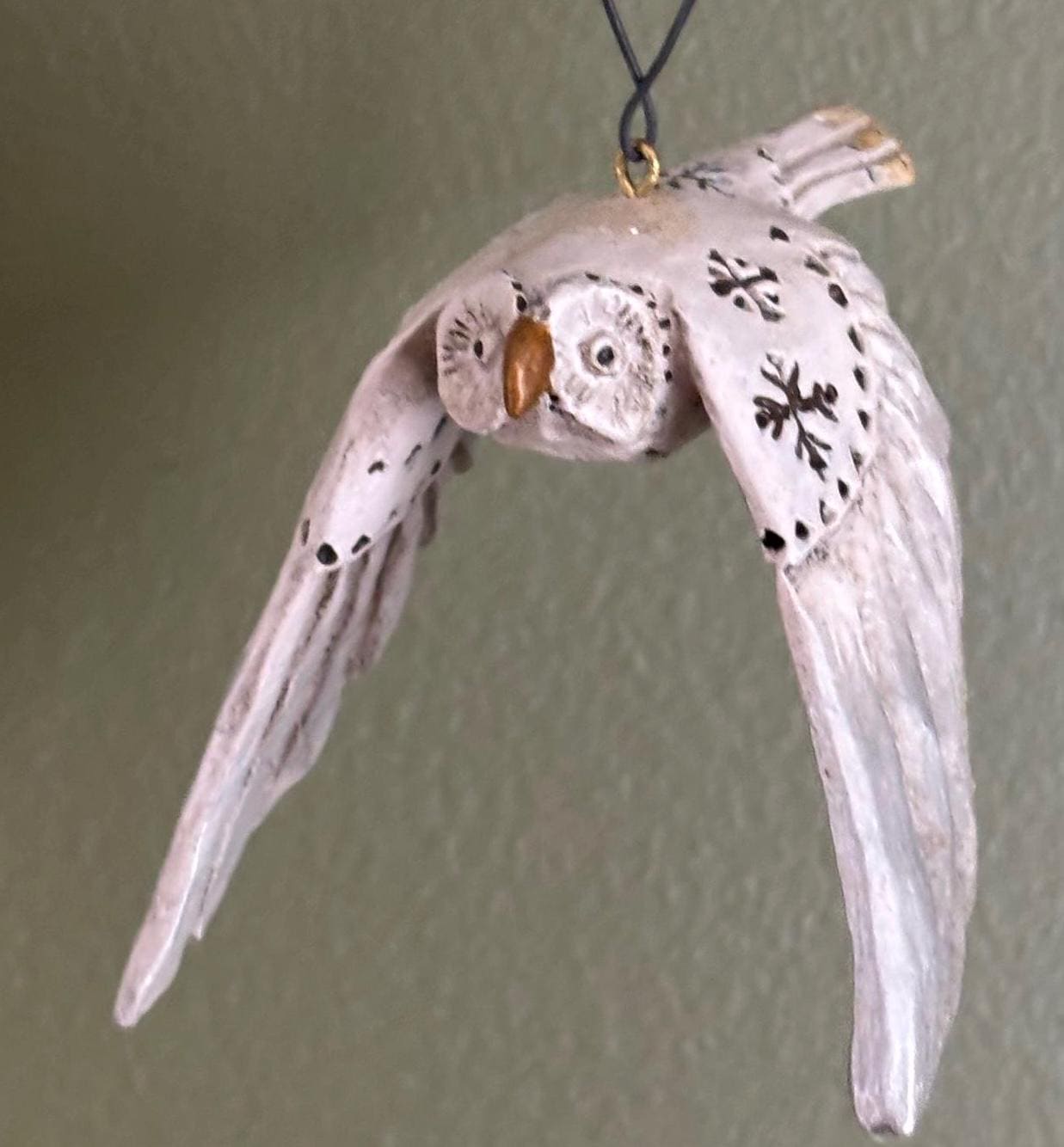 Vintage Hand Carved Flying Owl Lover Antiques and Vintage