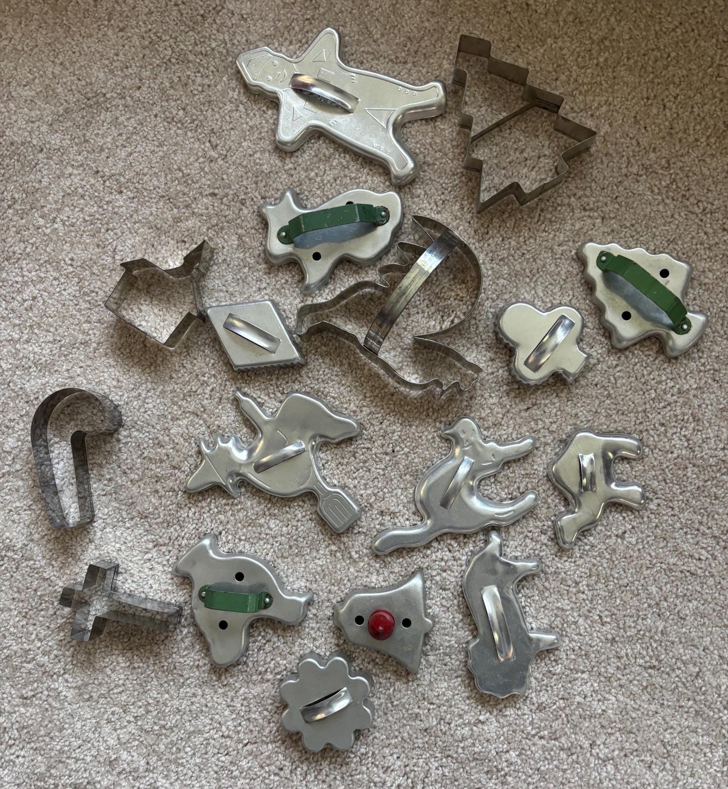Vintage Collection of Tin Cookie Cutters Variety Lot Lover Antiques and Vintage