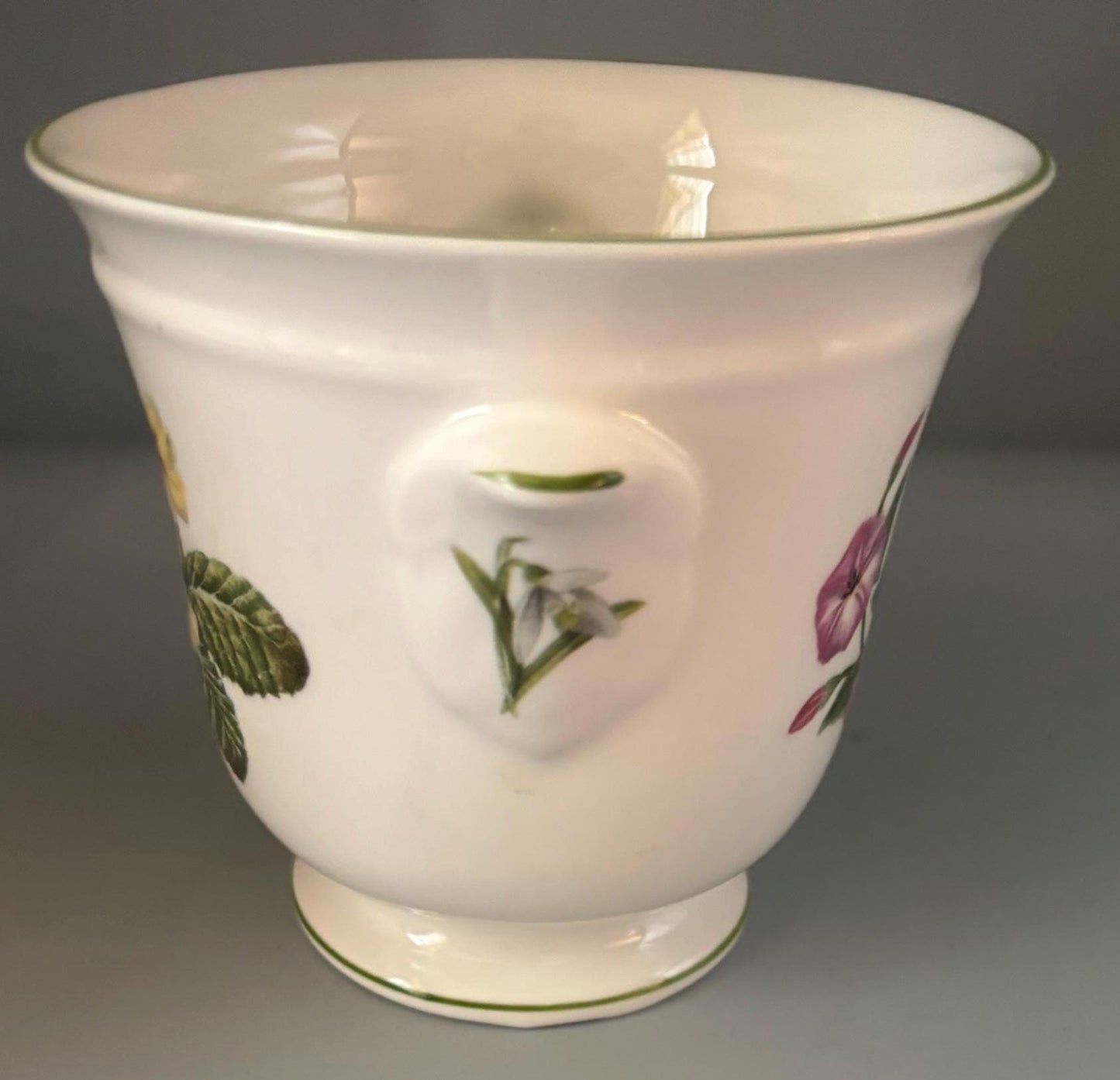 Vintage Ceramic Hand Painted Planter Lane End Fine Bone China England Floral Design Lover Antiques and Vintage