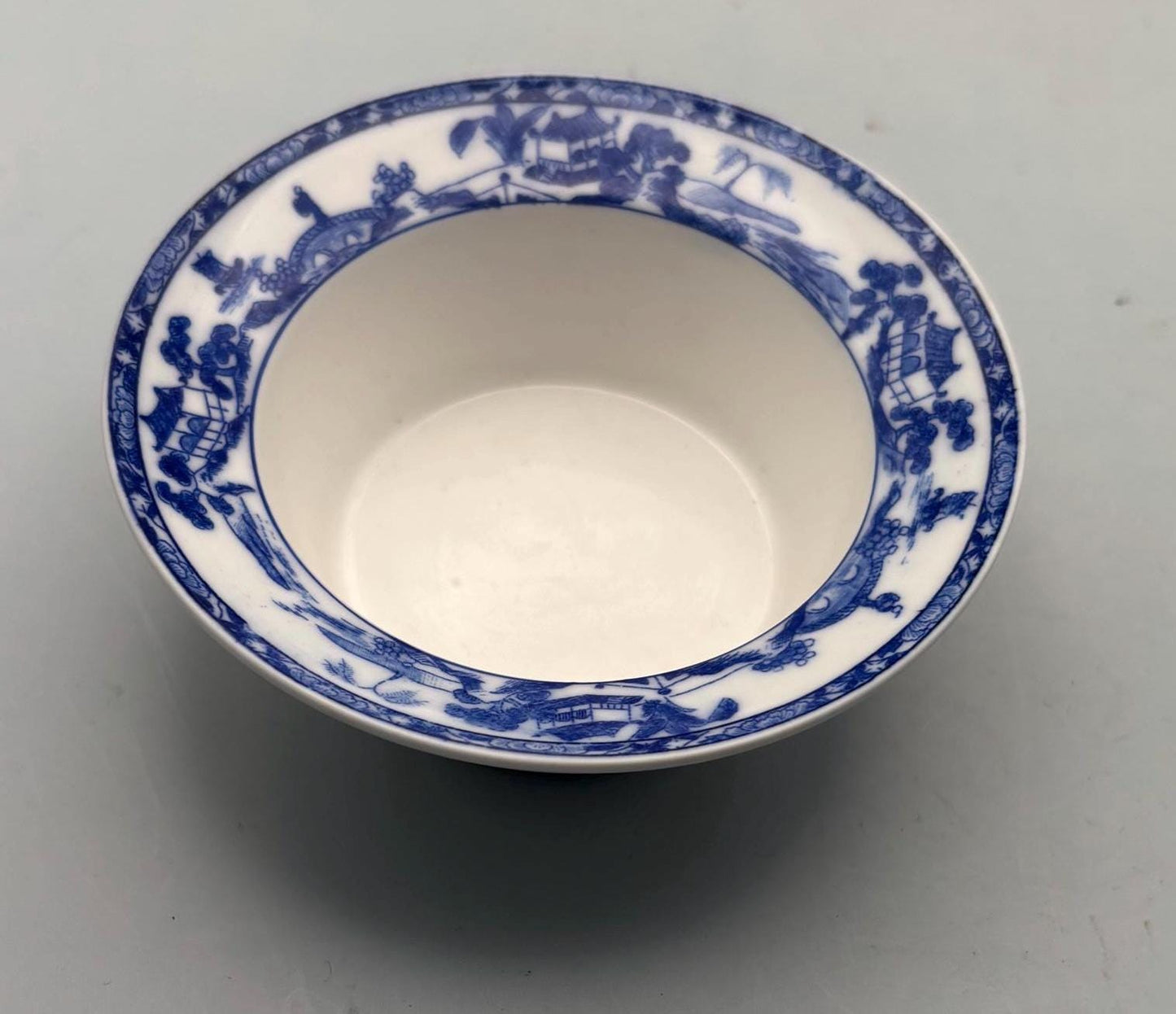 Antique Canton Cobalt Blue on Porcelain Bowl Lover Antiques and Vintage