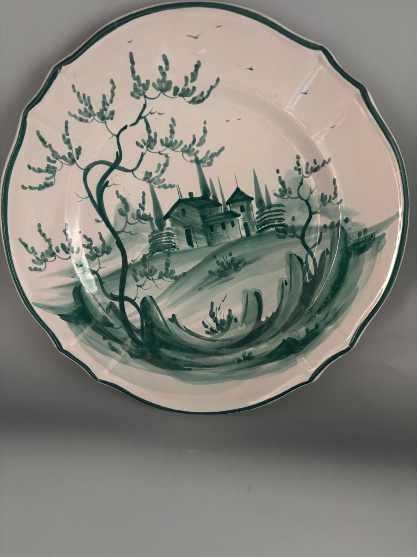 Vintage Italy Pleasant Valley Pottery Plate Hand Painted Majolica Pottery Lover Antiques and Vintage